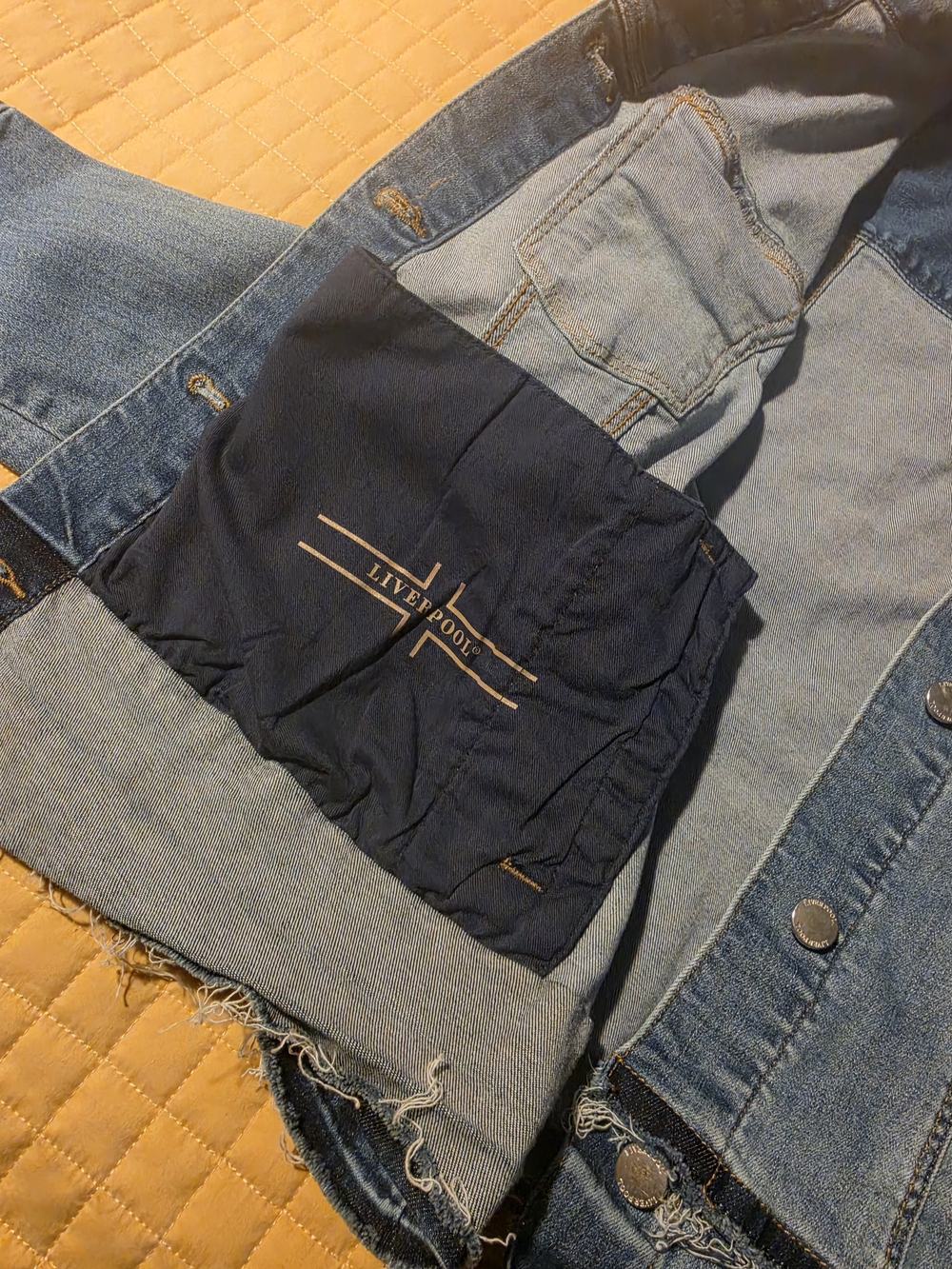 Liverpool Blue Denim Jean Jacket - Picture 8 of 13